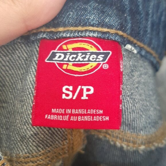 Dickies Women's Vintage Overall Denim Distressed Mini Dress Size S - Picture 12 of 12